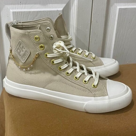 PF FLYERS EMBELLISHED  GOLDEN AGE COLLECTION  HIGH TOP CANVAS Sz woman 8.5 men 7 - Picture 11 of 15